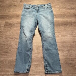 Levis Jeans Womens 34 Blue Denim Totally Shaping Straight 34x32 Cotton Adult